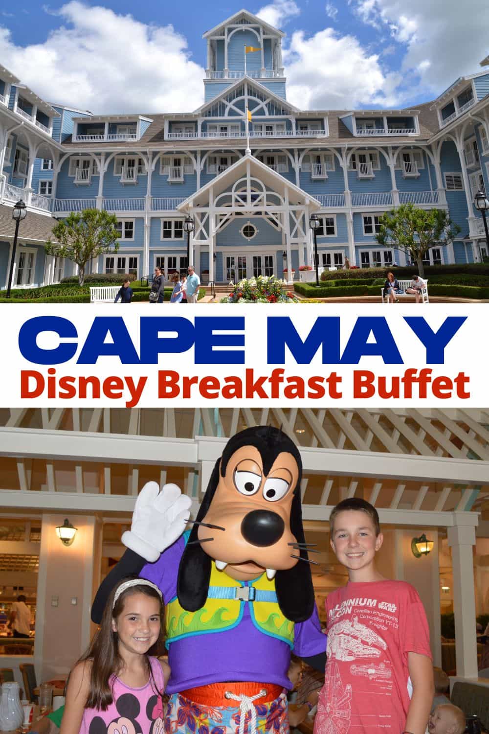 Disney's Cape May Breakfast Buffet with Characters