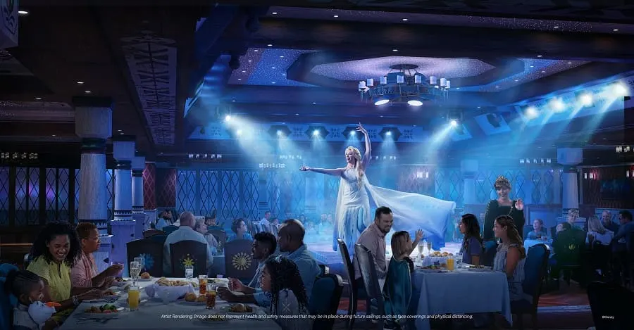 Disney Wish Frozen restaurant