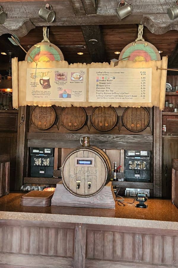 Gaston's Tavern Menu