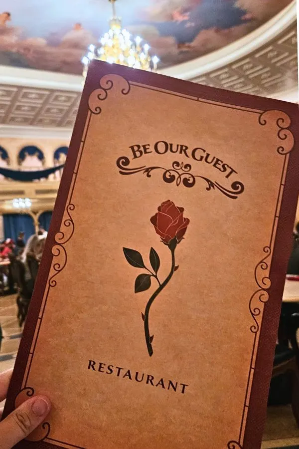 Be Our Guest Dinner Menu