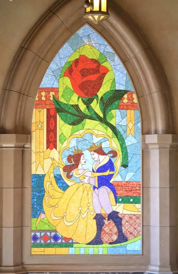 Be Our Guest Stained WIndow