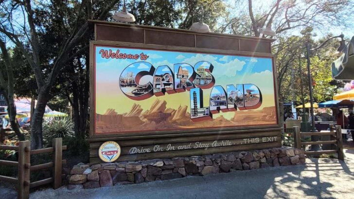 Cars Land Sign