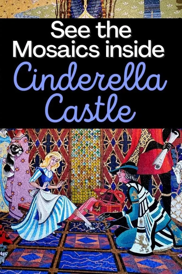 Mosaics in Cinderella Castle Disney World