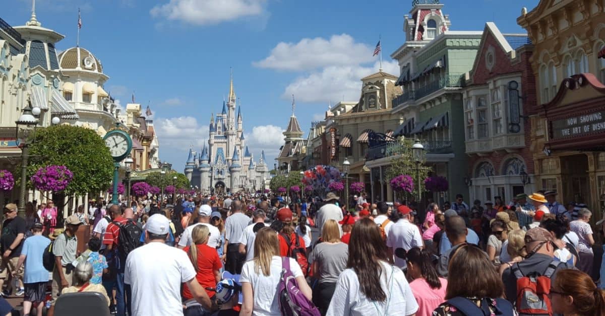 Crowds at Magic Kingdom