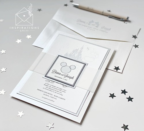Classic Disney Wedding Invitation