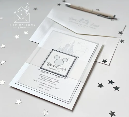 Classic Disney Wedding Invitation