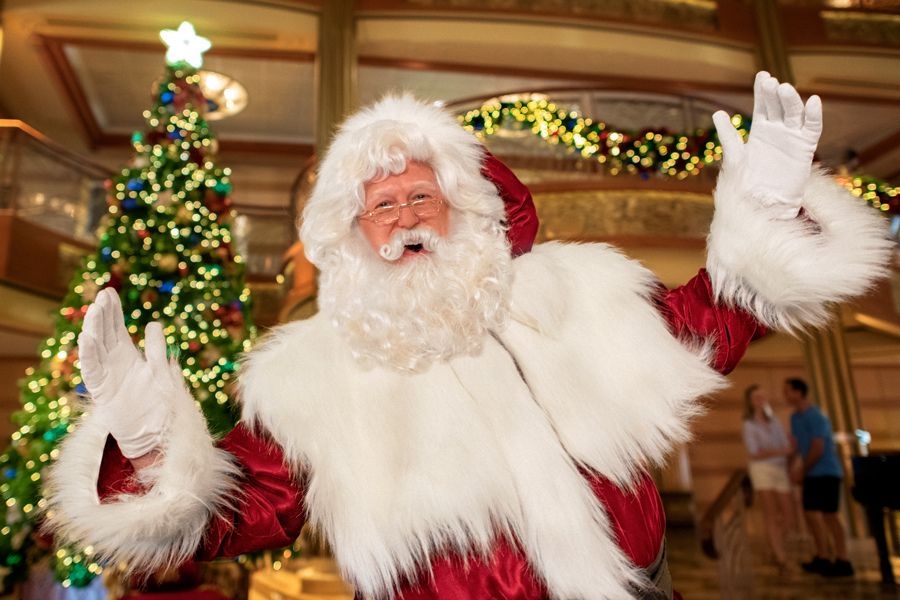 Santa on a Disney Christmas Cruise