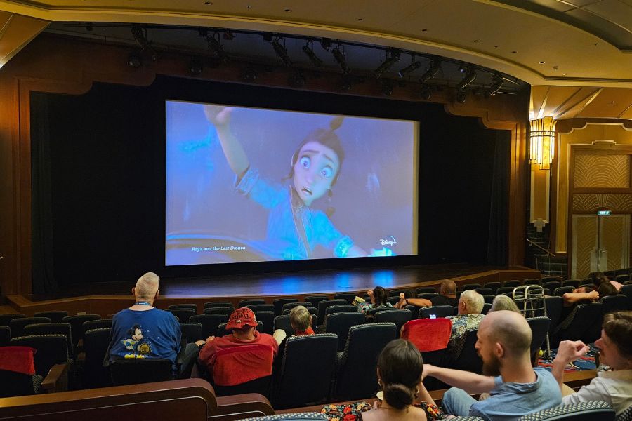 Watching Movie on a Disney Cruise