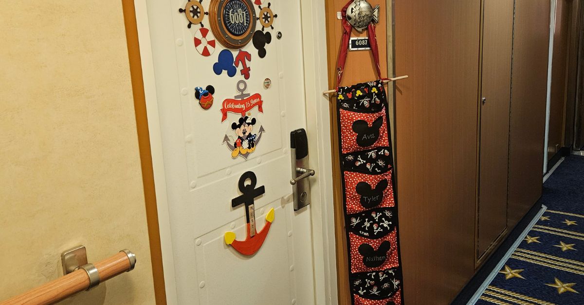 Disney Cruise Fish Extender hanging on Door