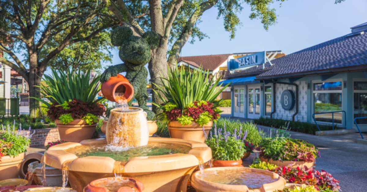 Mickey Mouse Topiary at Disney Springs
