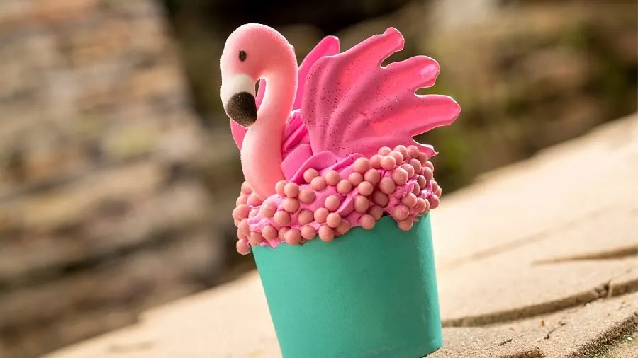 Animal Kingdom Flamingo Cupcake