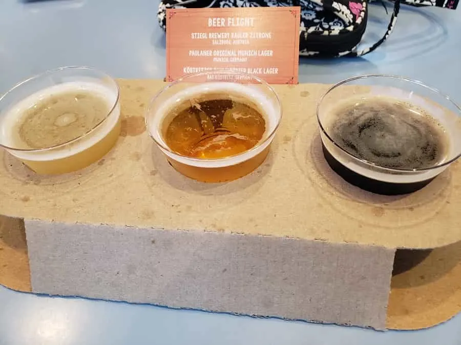 Epcot Beer Flight in Germany