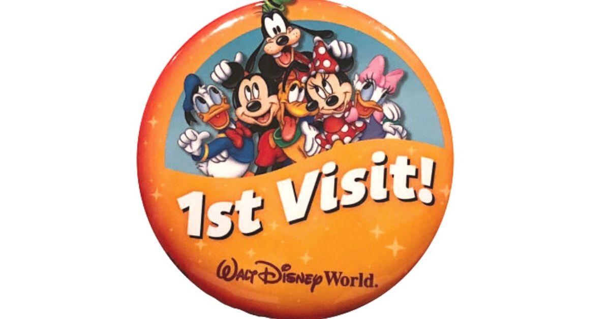 My First Visit Walt Disney World Button 1st Visit Theme Park -  Portugal