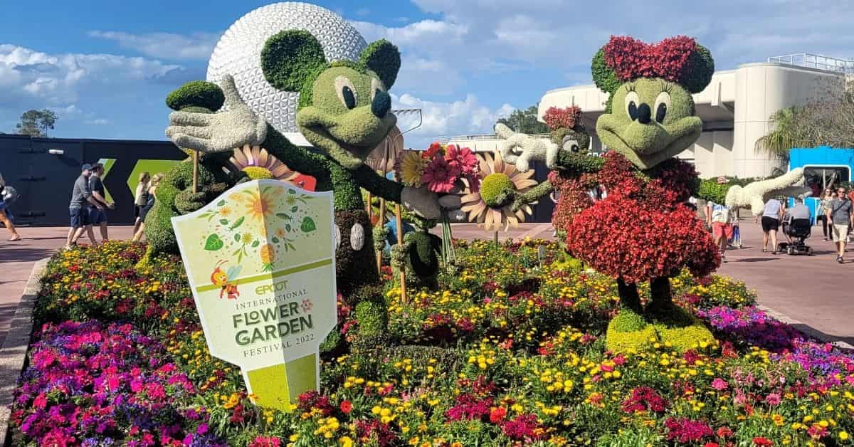 EPCOT Flower and Garden Festival Mickey & Minnie Topiary