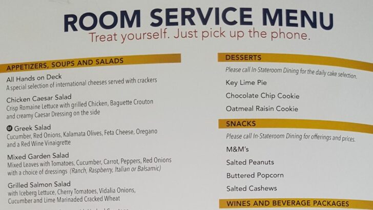 Free Room Service on a Disney Cruise