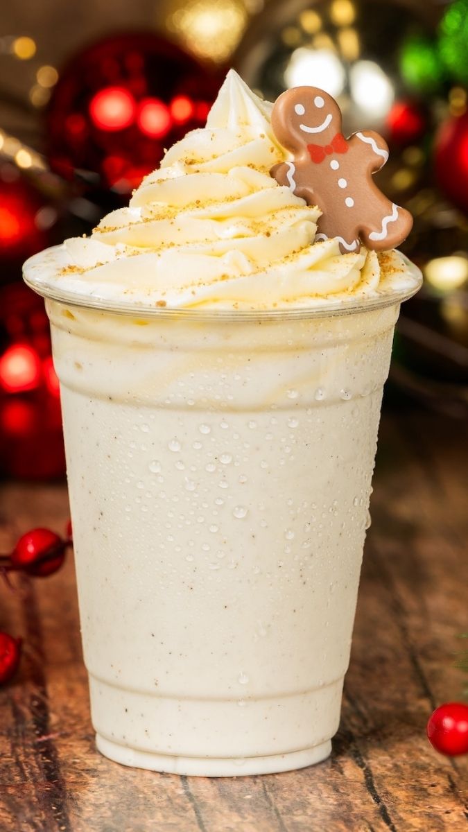 15 Disney Christmas Treats You Must Try in 2025 gingerbread milkshake