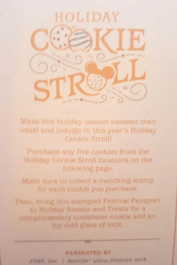 EPCOT Holiday Cookie Stroll