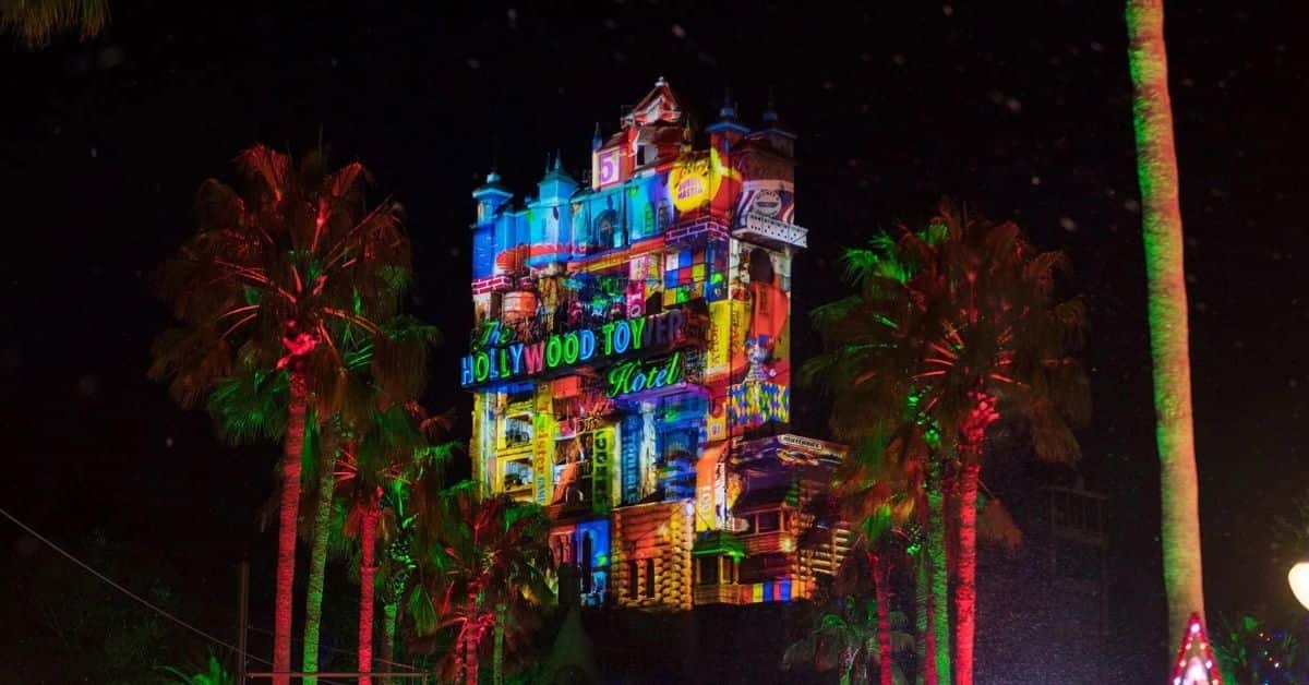 Tower of Terror at Christmas