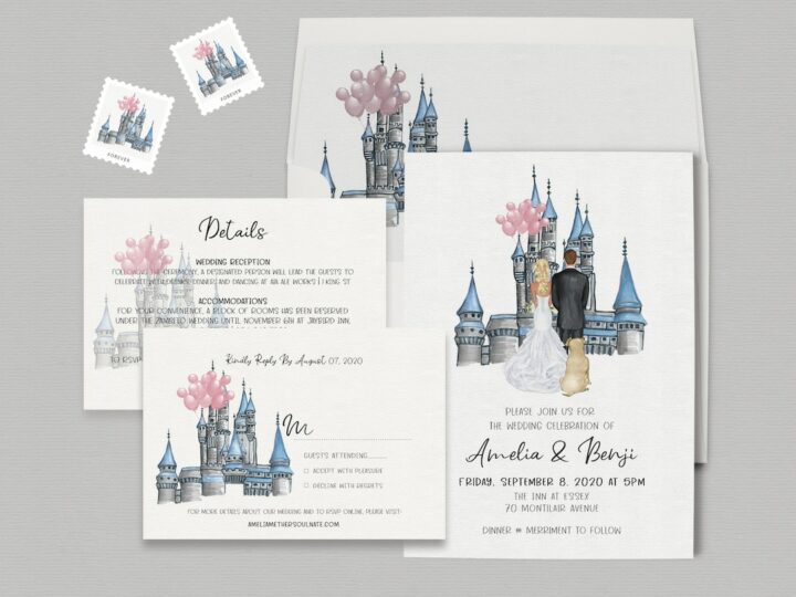 Image for Disney Cinderella Inspired Wedding Invitation