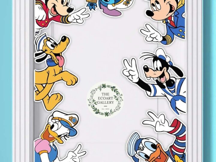 Image for All Characters Say Hi Disney Cruise Line 2024 Magnet