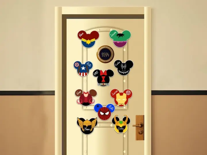 Image for Superhero Disney Inspired Disney Cruise Suite Door Magnets