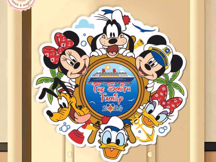 Image for Custom Mickey and Friends Family Cruise Magnet