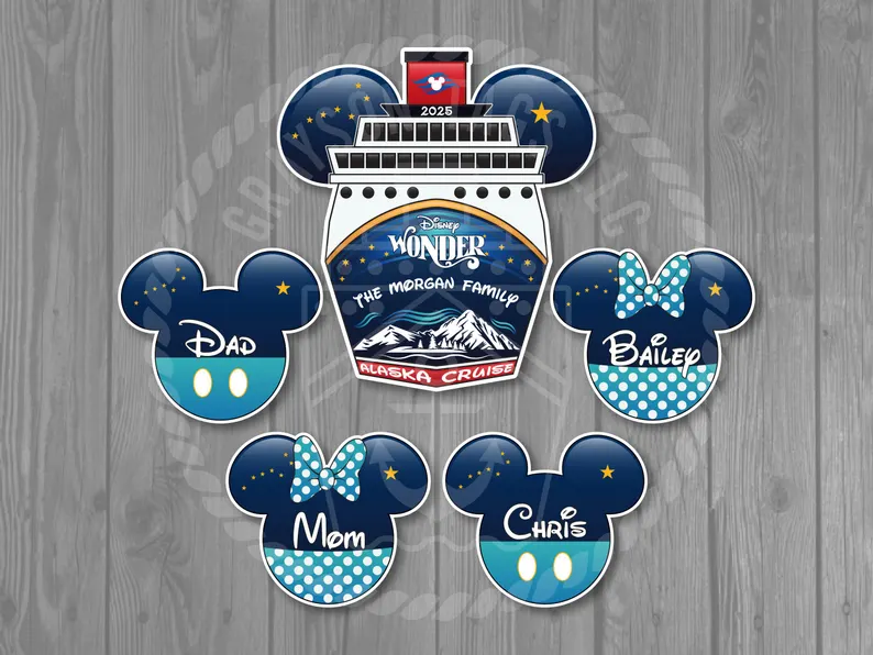 Image for Disney Ship Front Inspired Magnet Set