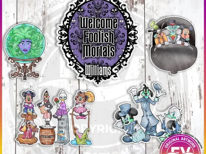 Image for Haunted Mansion Disney Cruise Door Magnet 5-Piece Set