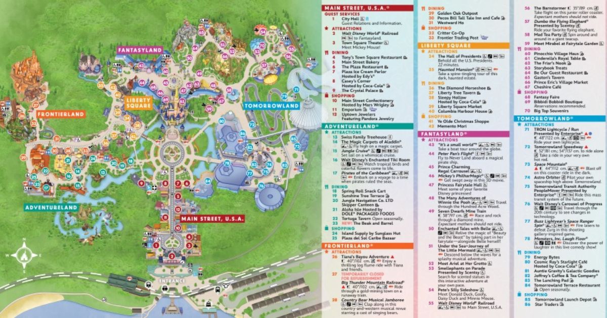 Magic Kingdom Map 2026