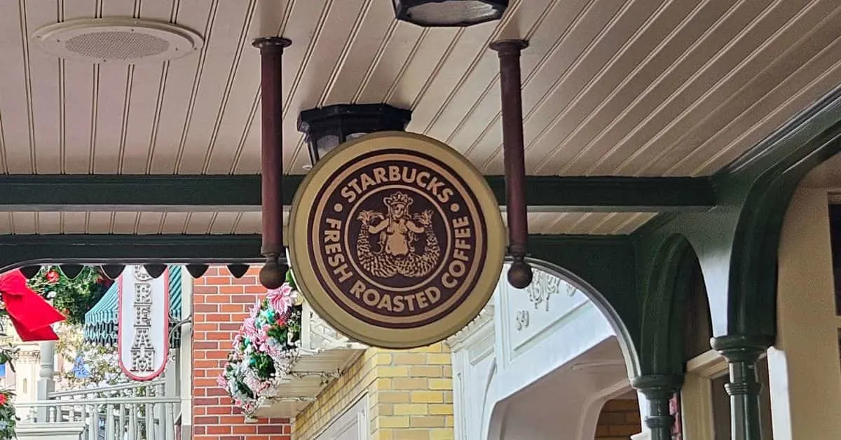 Magic Kingdom Starbucks Sign