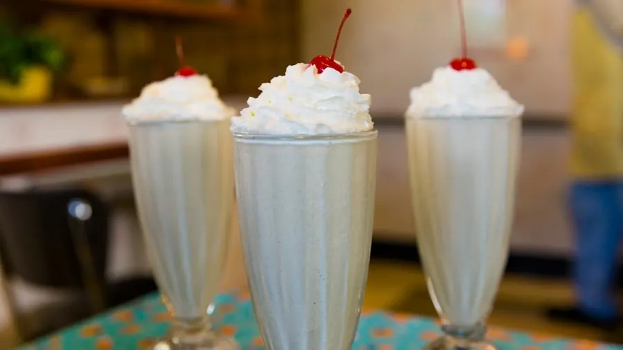 Peanut Butter & Jelly Milkshake at 50's Prime Time Cafe