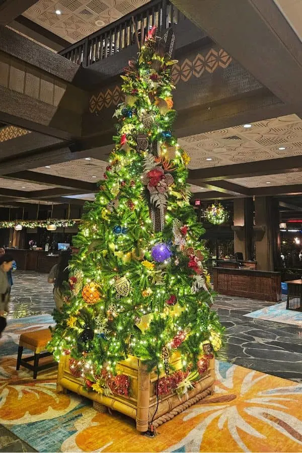 Polynesian Resort Christmas Tree
