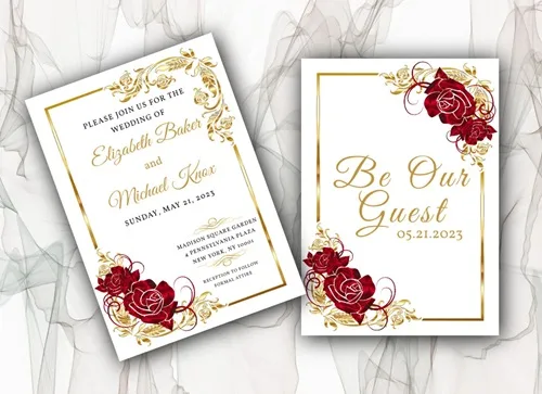 Beauty & the Beast Wedding Invitation