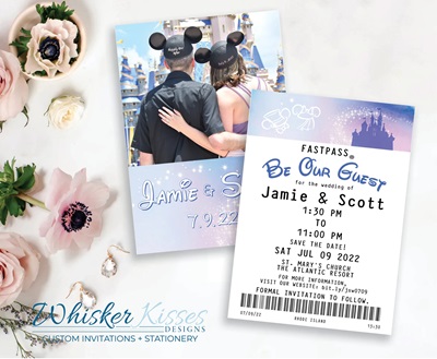 Disney Themed Save the Date Card