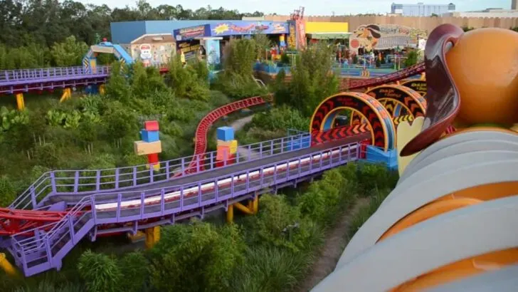 Slinky Dog Dash Ride in Hollywood Studios