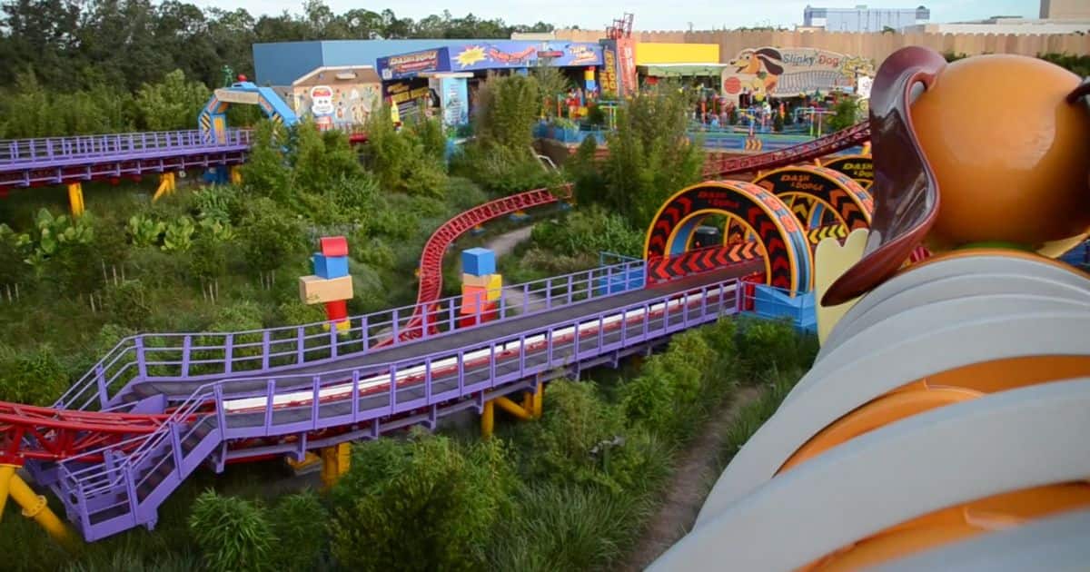 Slinky Dog Dash Ride in Hollywood Studios