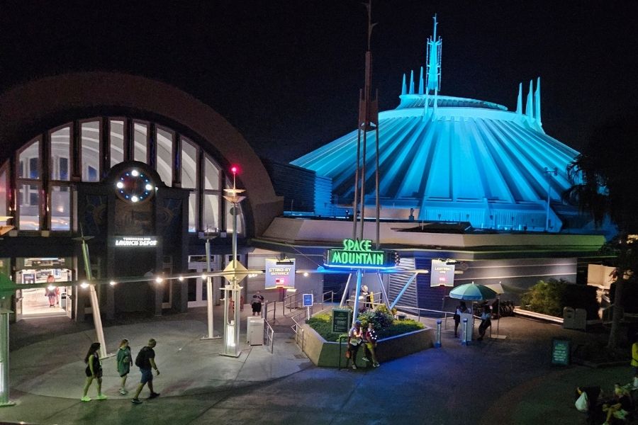 Space Mountain at Night