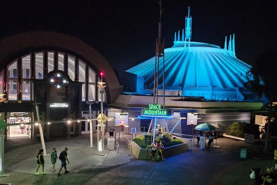 Space Mountain at Night