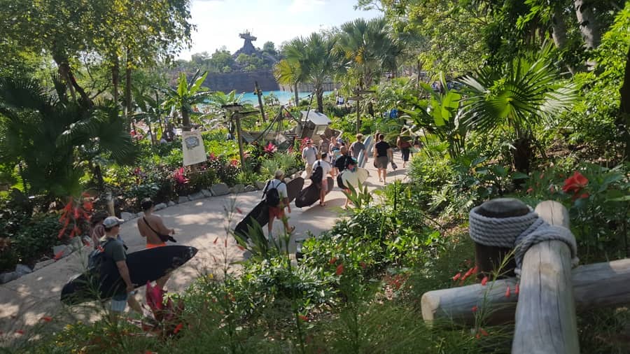 Surfing at Typhoon Lagoon