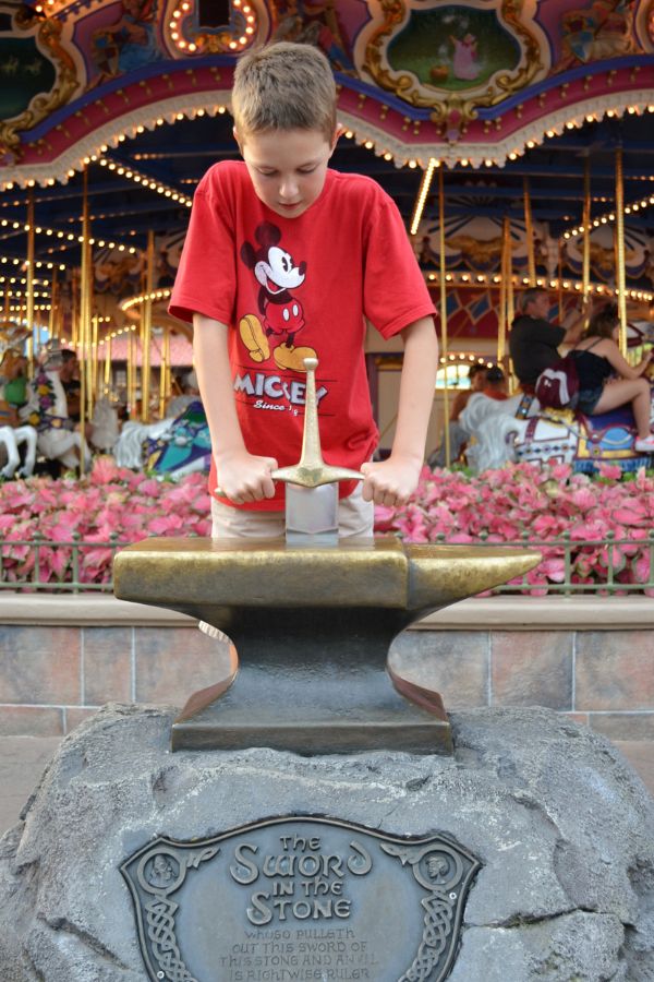 Disney World Sword in the Stone at Magic Kingdom