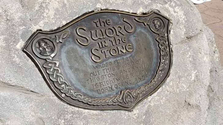 Sword in the Stone Plaque in Magic Kingdom