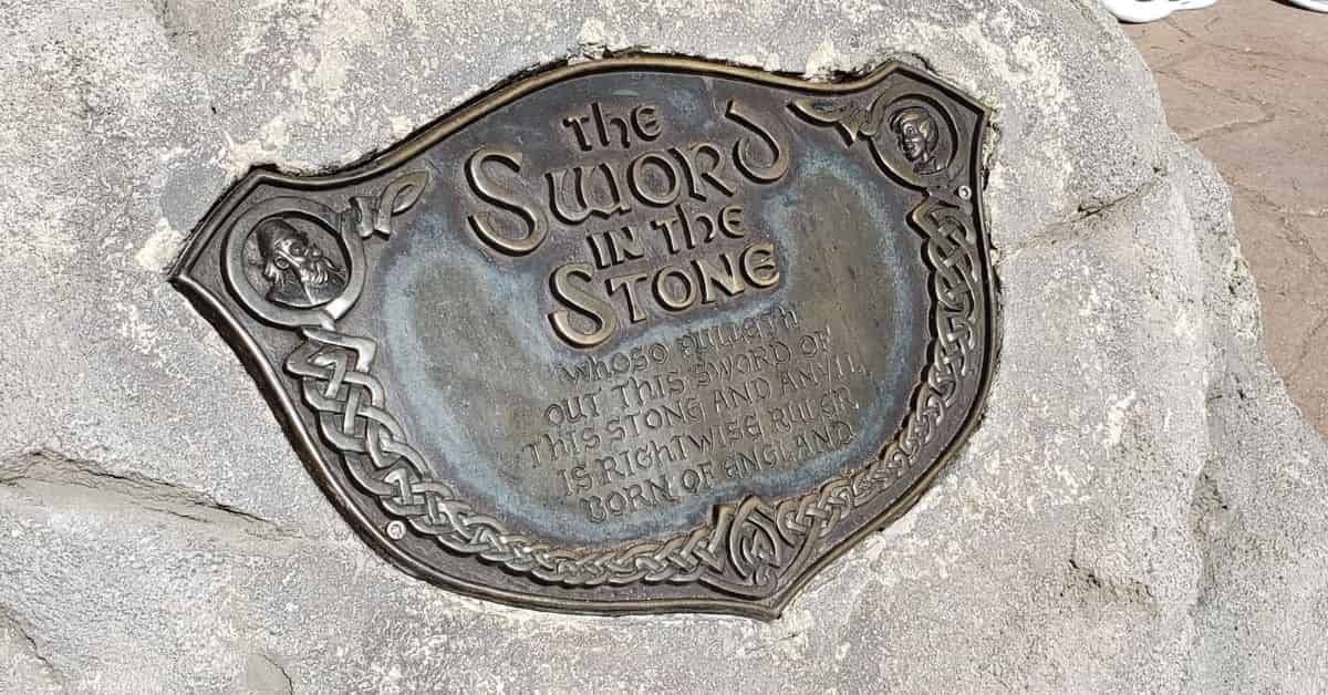 Sword in the Stone Plaque in Magic Kingdom