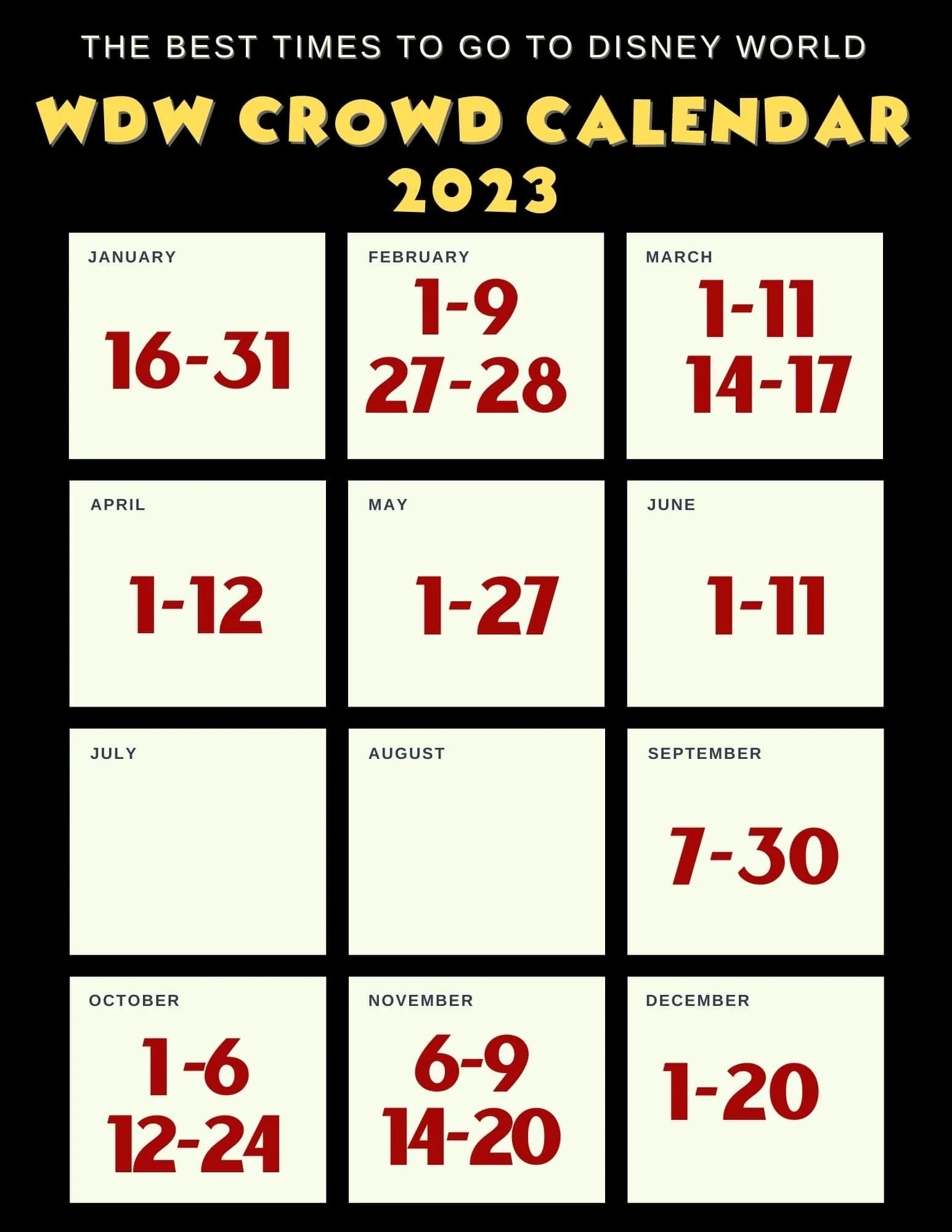Disney World Crowd Calendar: The Expert's Insider Guide