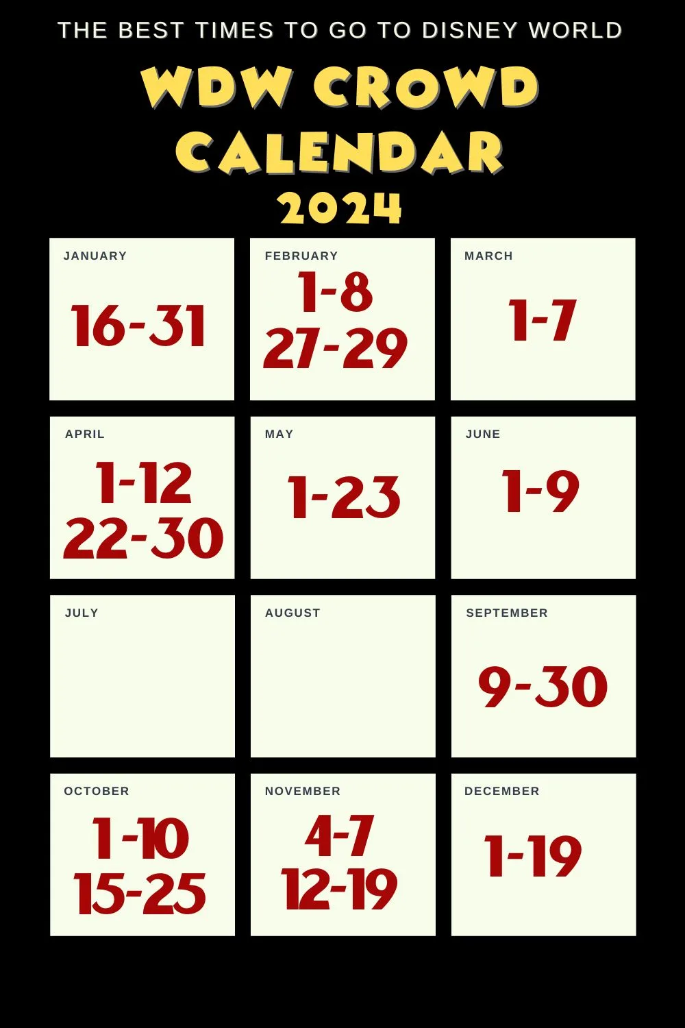 Disney Crowd Calendar 2025 Disney Insider Tips
