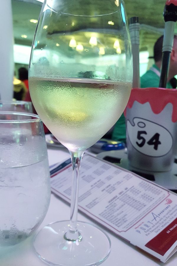 Drinking wine on Disney Cruise