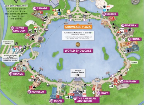 11 World Showcase Countries in EPCOT